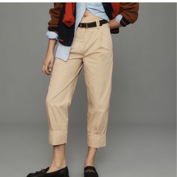 Anthropologie High Cuff Chino Pants 8 - Picture 8 of 8